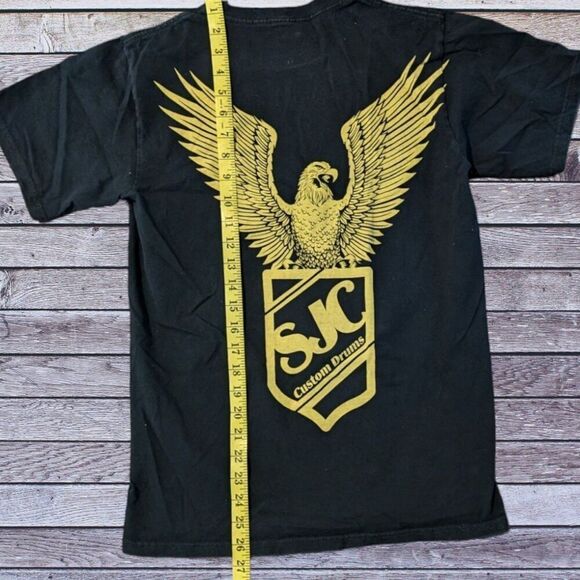 Retro SJC CUSTOM DRUMS LOGO Mens Small Shirt - Picture 5 of 7